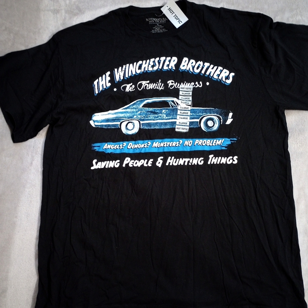 Hot Topic Winchester Brothers Tee Tshirt Tee Shirt '67 Impala